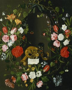 Vanitas Stilleben med Blomster